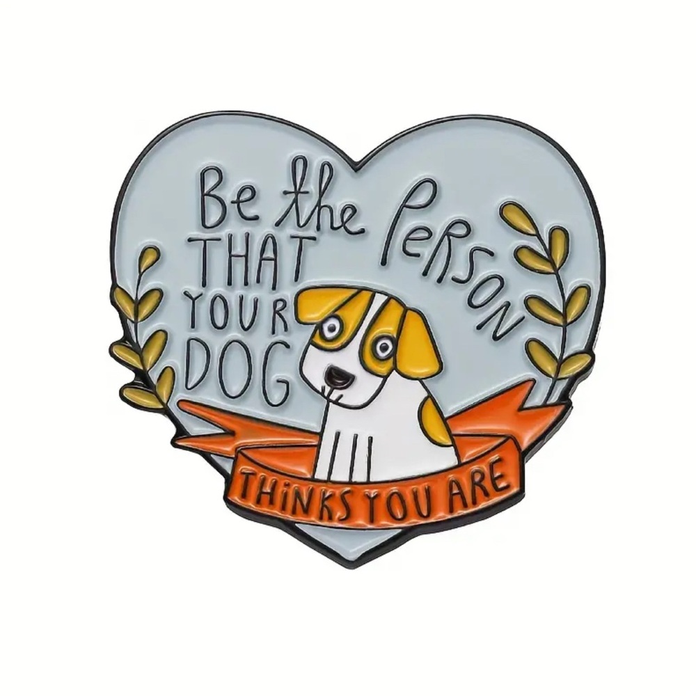 Heart-Shaped Dog Lover's Pin